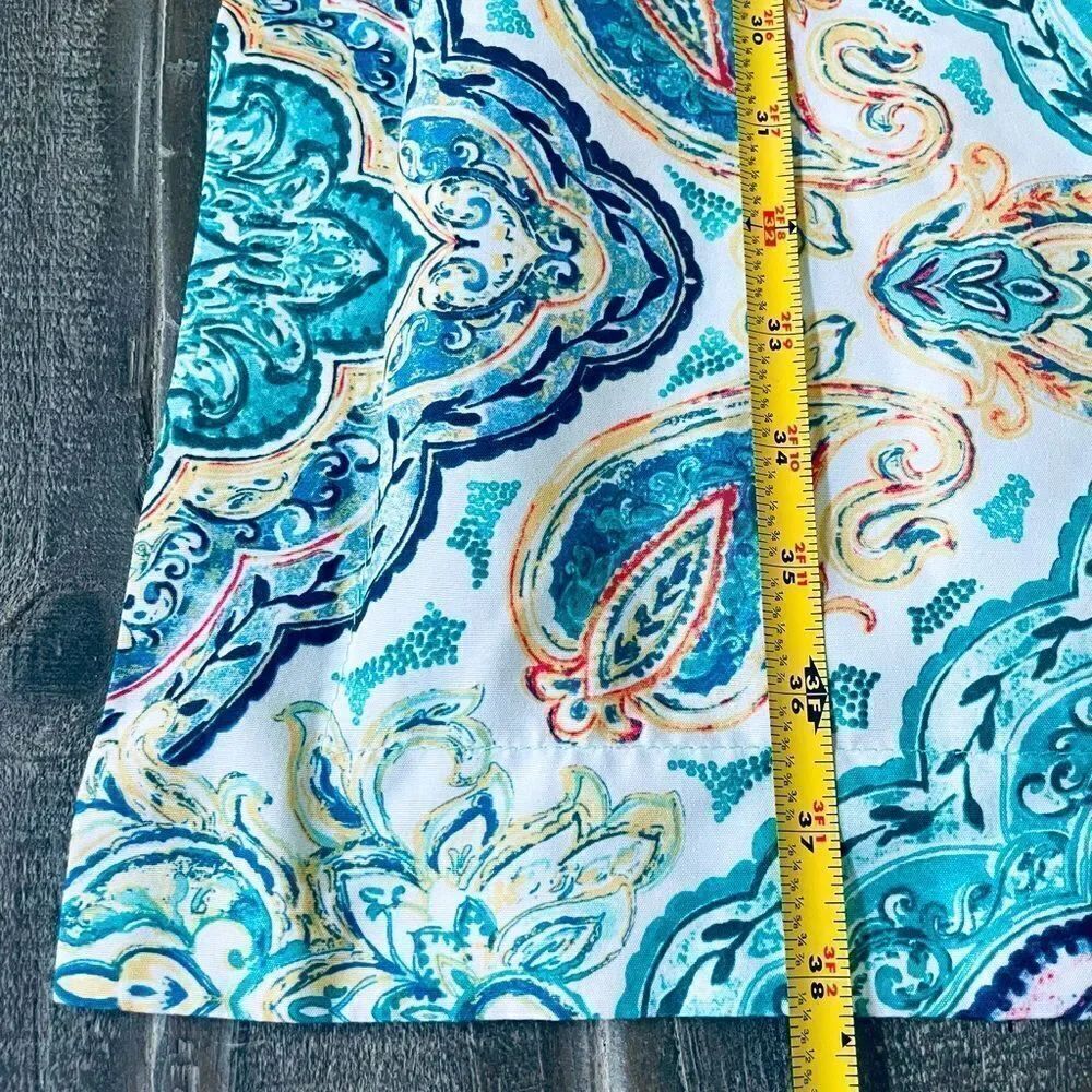 Paisley Turquoise Blue Pillowcase Sham - Picture 2 of 6